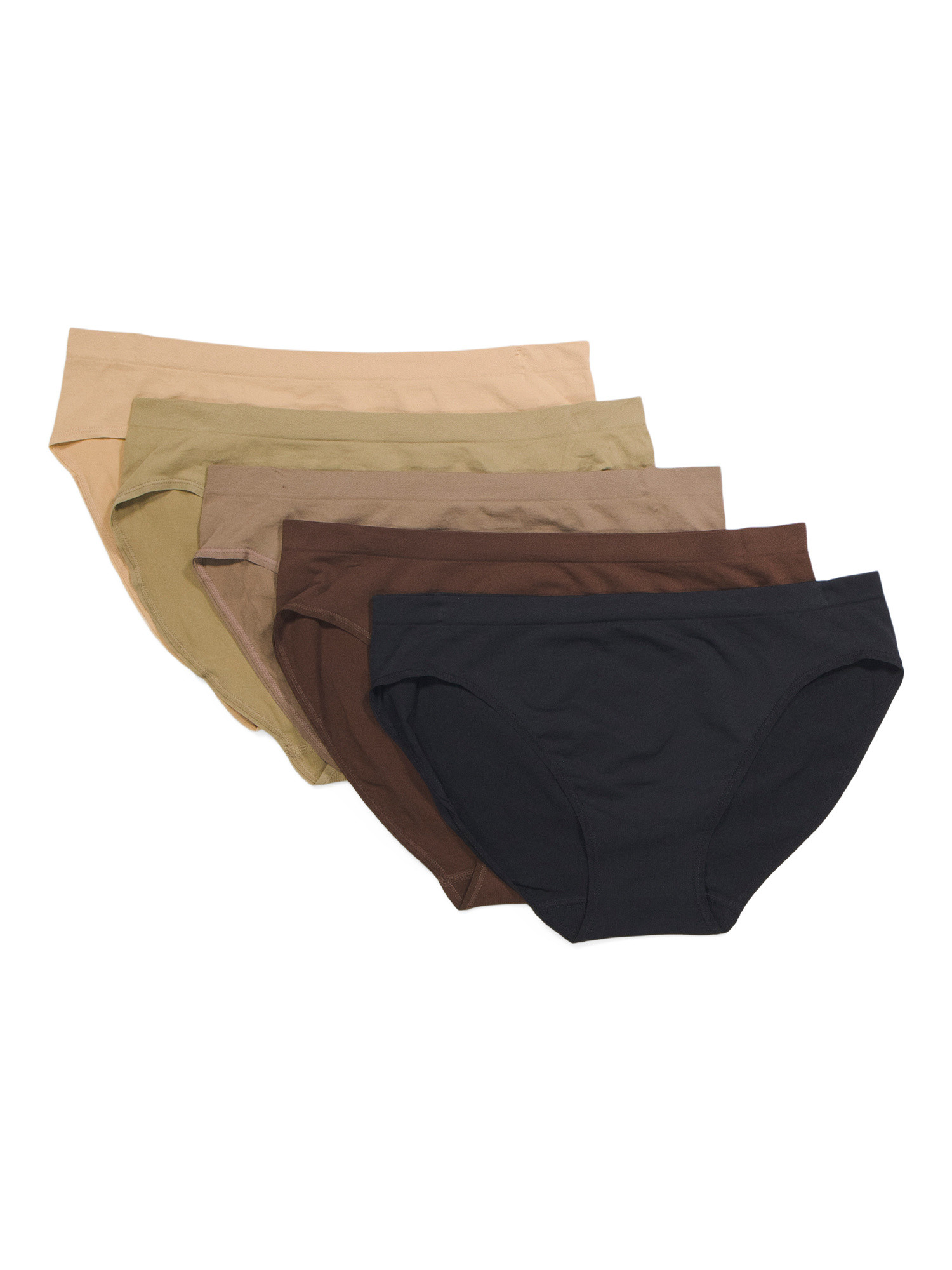 5pk Soft Smoothing Bikini Panties | TJ Maxx