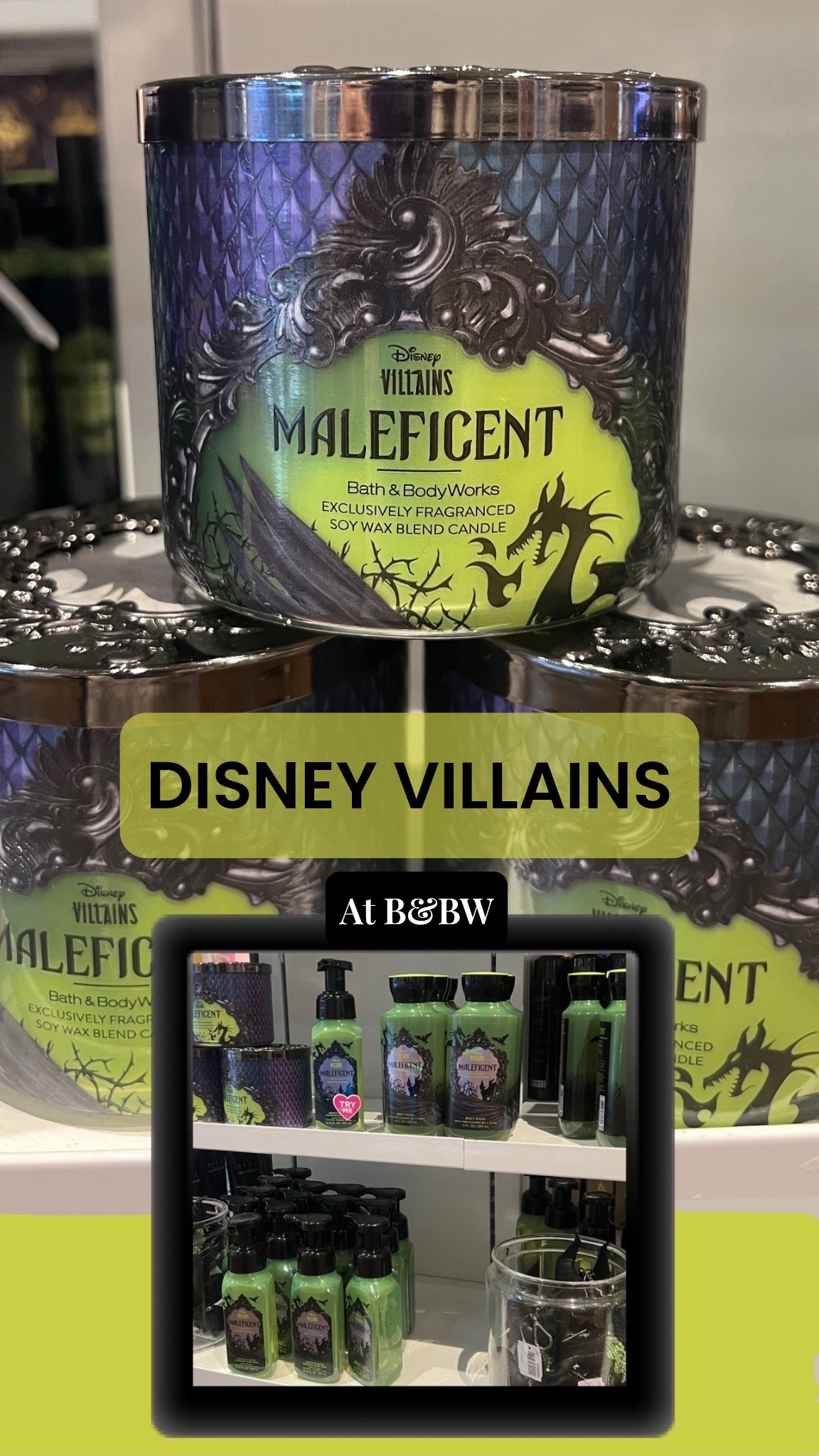 Bath & Body Works
Maleficent Candle 
Body Care

#LTKSeasonal #LTKBeauty #LTKHalloween