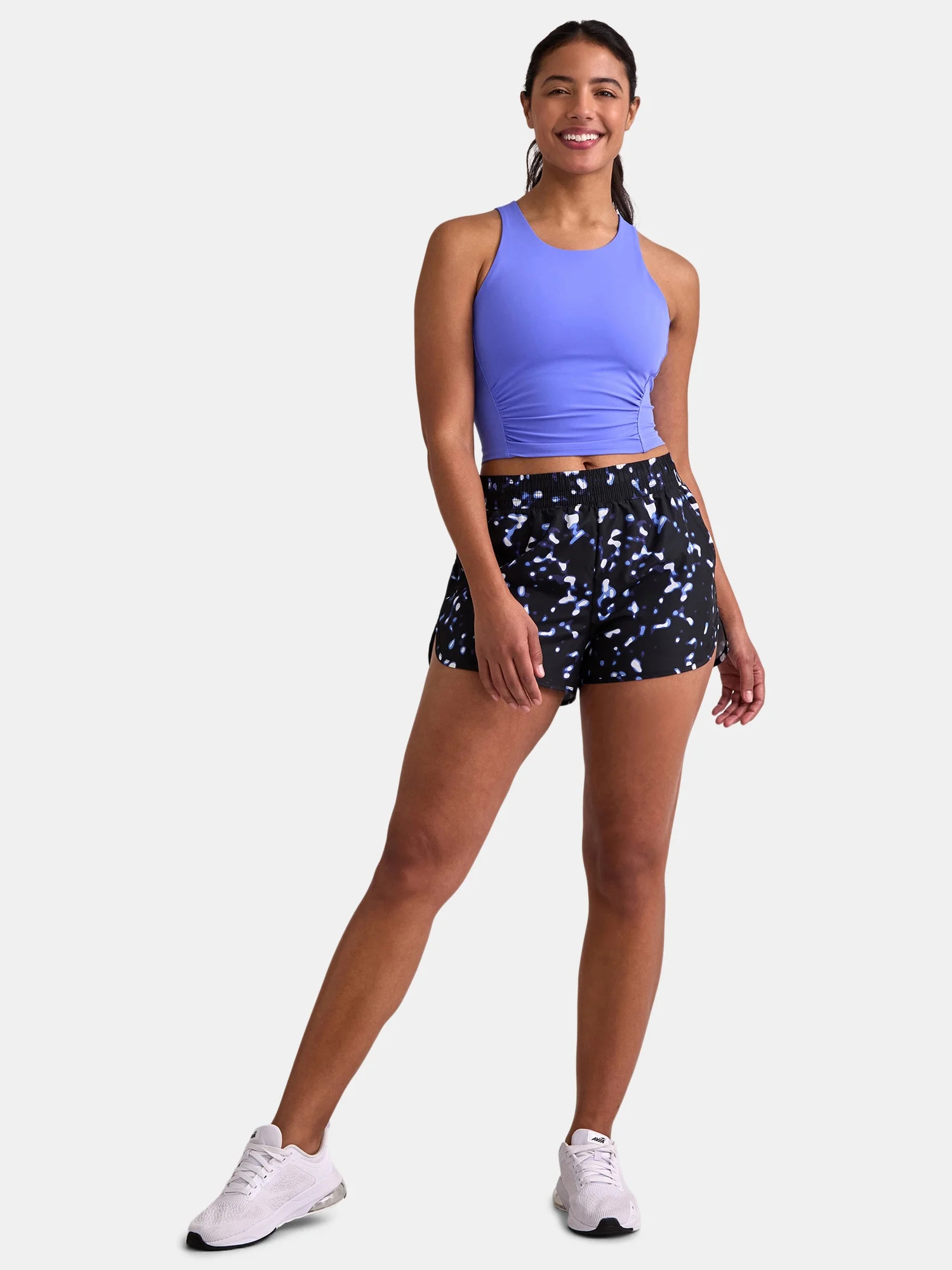 Avia Women's SoftSculpt Ruched Sports Bra, Sizes XS-XXXL | Walmart (US)