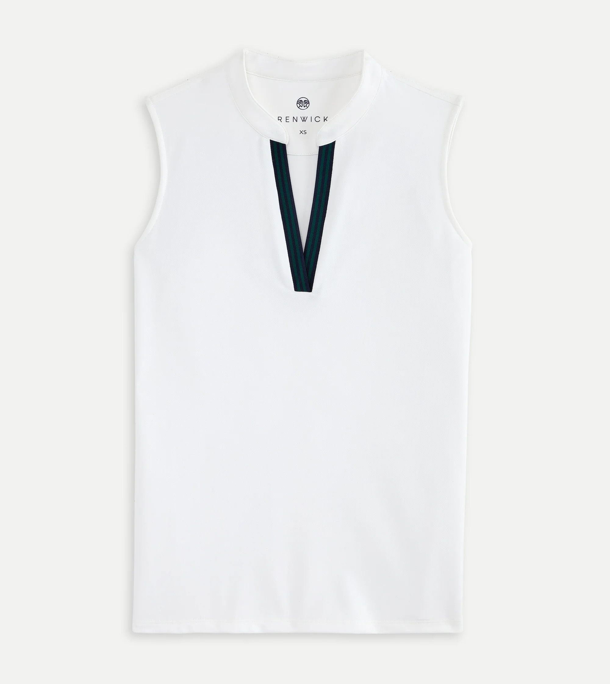 Renwick Striped Trim Sleeveless Top | Renwick Golf
