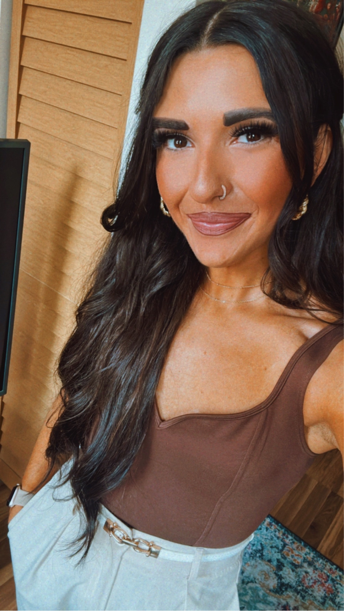 Bodysuit is Abercrombie but sold out, linking a similar one that’s on sale and one long sleeve version for fall :) 🤎

#LTKstyletip #LTKfindsunder50 #LTKsalealert