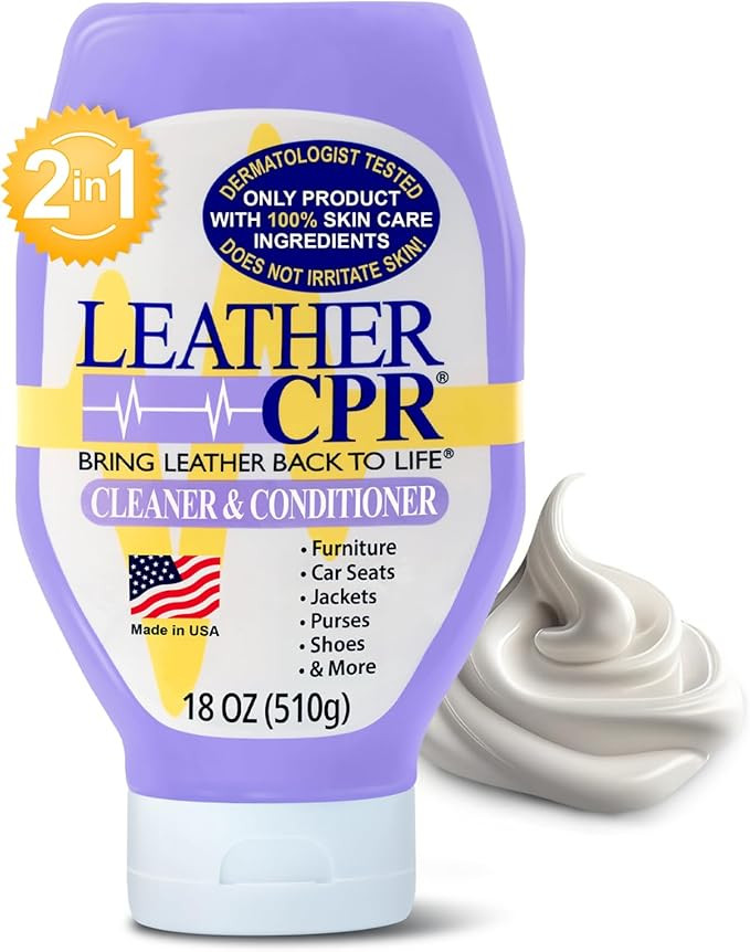 Leather CPR | 2-in-1 Leather Cleaner And Leather Conditioner For Furniture, Car Interiors, Leathe... | Amazon (US)
