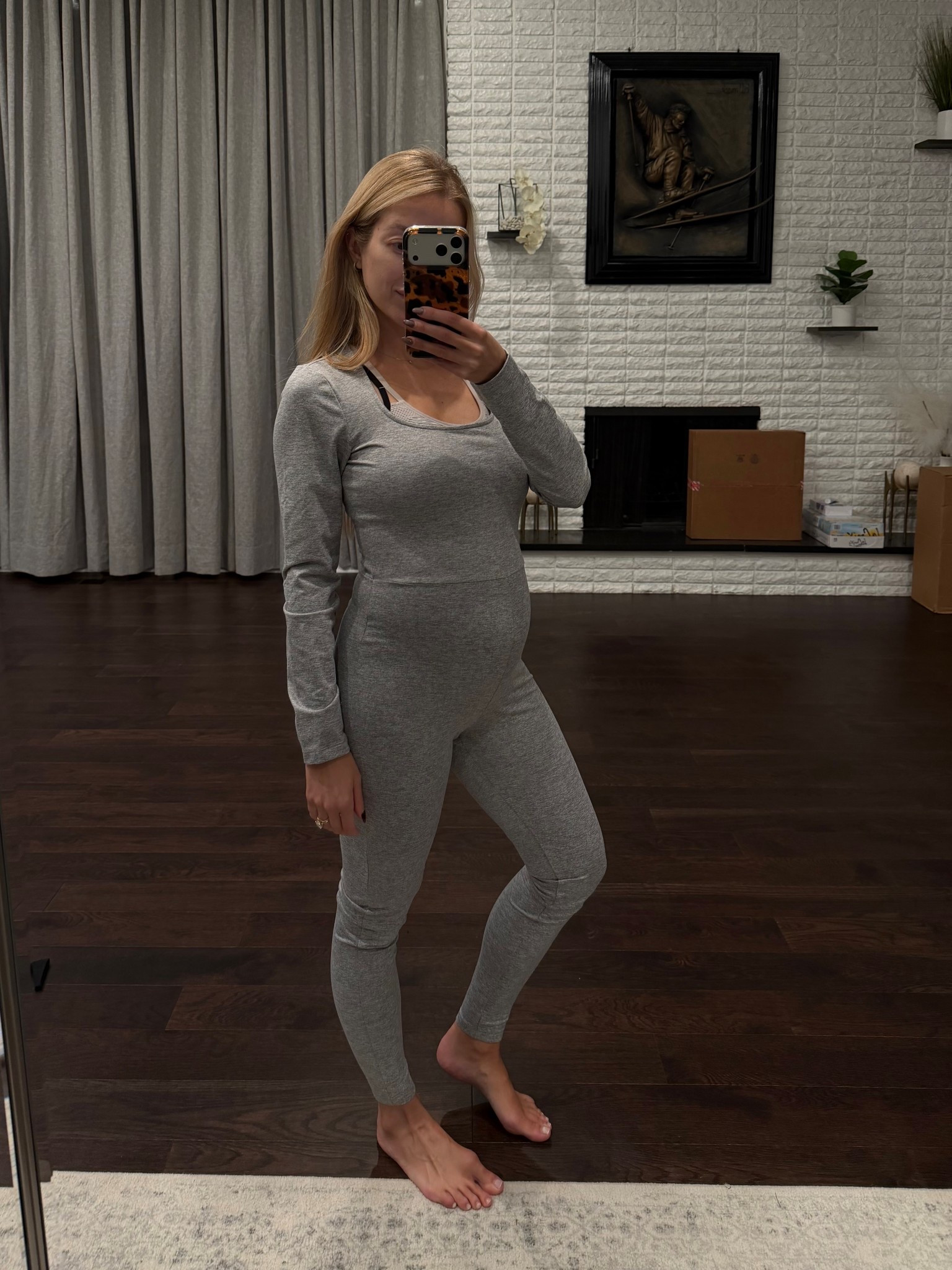 Bump friendly jumpsuit - on sale.
Got them in Black & Grey, size M

#LTKBump #LTKFindsUnder50 #LTKSaleAlert