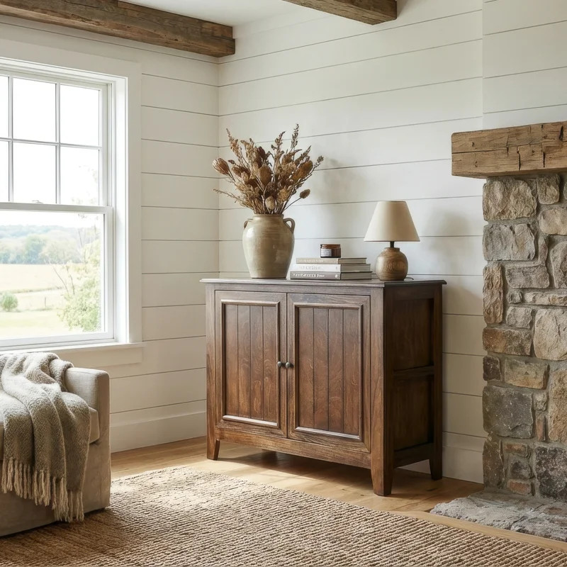 Astoria 2-door Solid Wood Accent Cabinet | Wayfair North America