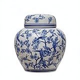 Creative Co-Op Decorative Stoneware Ginger Jar, 11" L x 11" W x 12" H, Multicolor | Amazon (US)