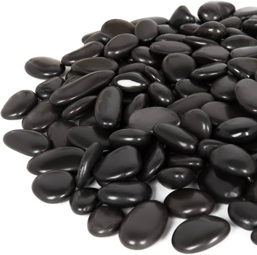 GASPRO 15lb Black River Rocks for Landscaping Outdoor, Decorative Rocks for Planters - 1 to 2 Inc... | Amazon (US)