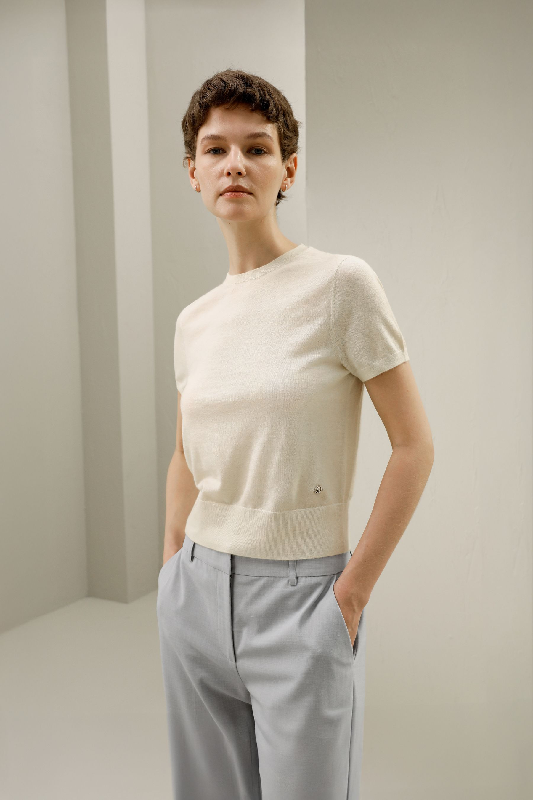 Cashmere Round Neck Sweater | LILYSILK