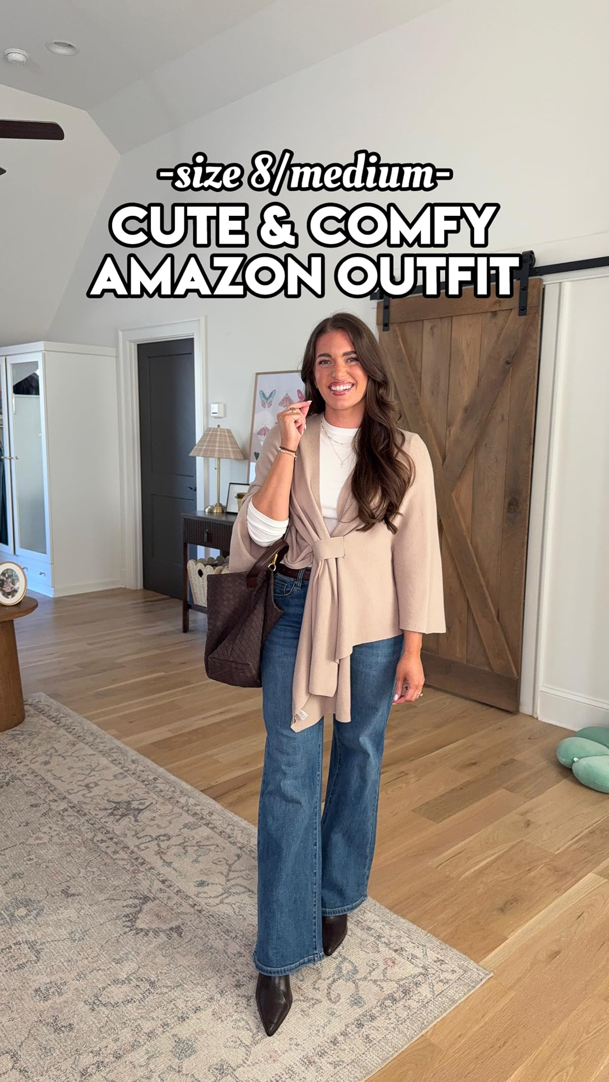 PULI Women's Elegant Shawl Wraps Soft Open Front Poncho Sweater for Spring Fall Winter | Amazon (US)