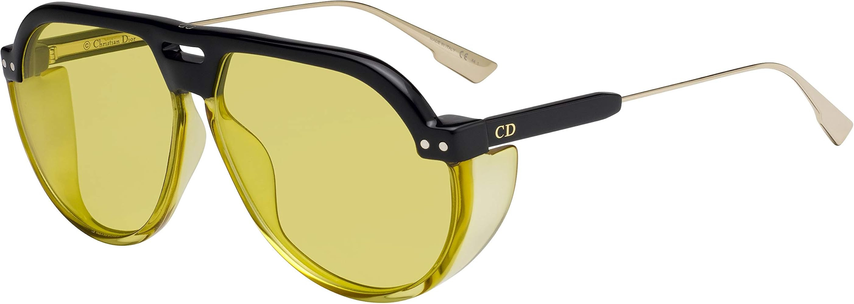 Dior DIORCLUB3 BLACK YELLOW/YELLOW 61/12/145 unisex Sunglasses | Amazon (US)
