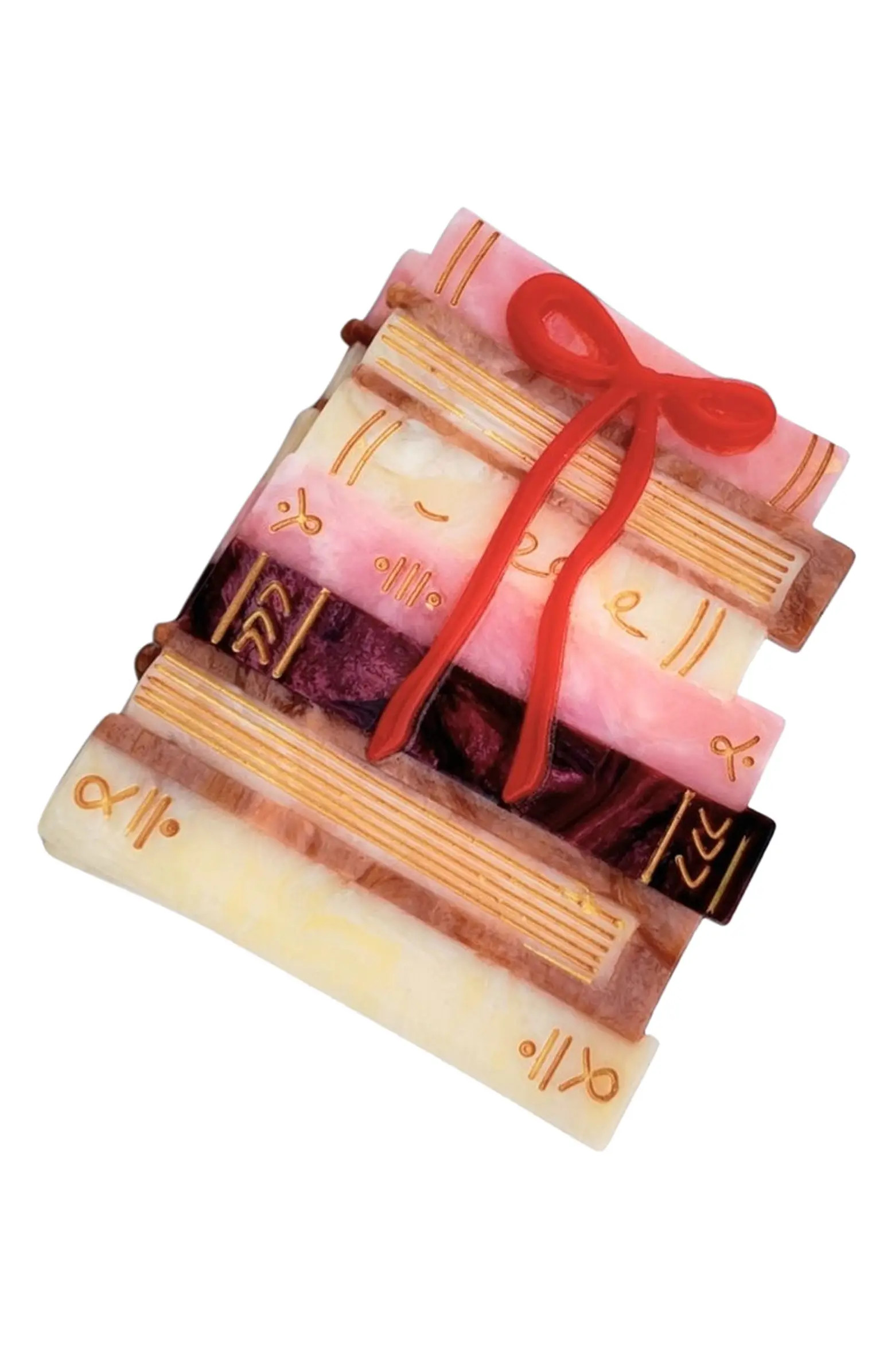 Hand Painted Bow Bookstack Claw Clip | Nordstrom