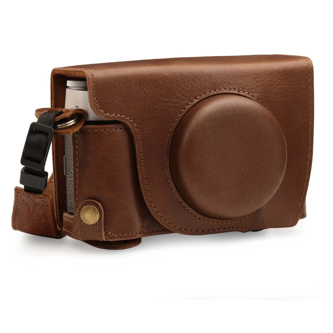Fujifilm X100V Fine Leather Camera Case & Strap - Brown / Black - Etsy | Etsy (US)