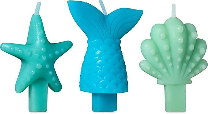 Papyrus Birthday Candle Toppers, Mermaids (3-Count) | Amazon (US)