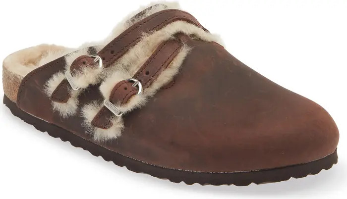 Birkenstock Blair Habana Genuine Shearling Lined Clog - Discontinued (Women) | Nordstromrack | Nordstrom Rack