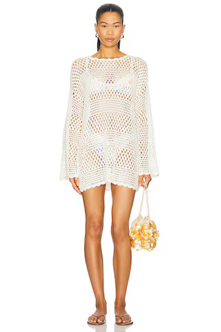 Show Me Your Mumu Paula Pullover Coverup in White Crochet from Revolve.com | Revolve Clothing (Global)