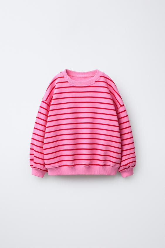 STRIPED HEART SWEATSHIRT | Zara US