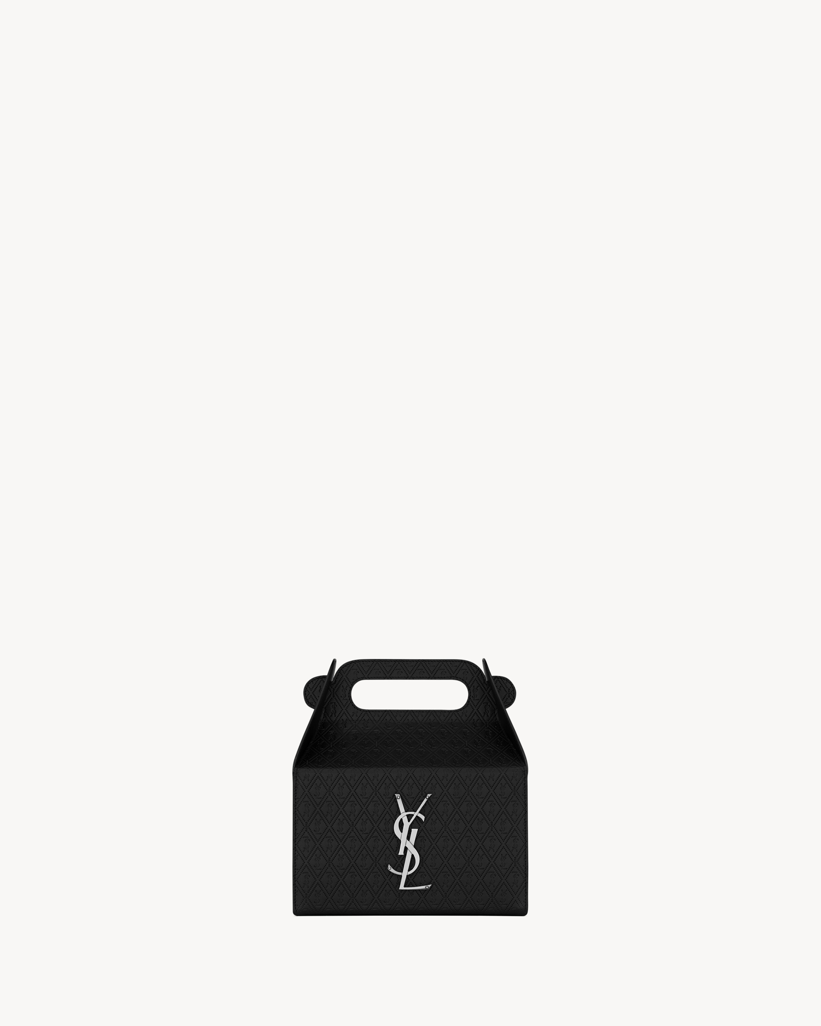 Saint Laurent Take-Away Box In Leather - Black - Men - One Sizenisex | Saint Laurent Inc. (Global)