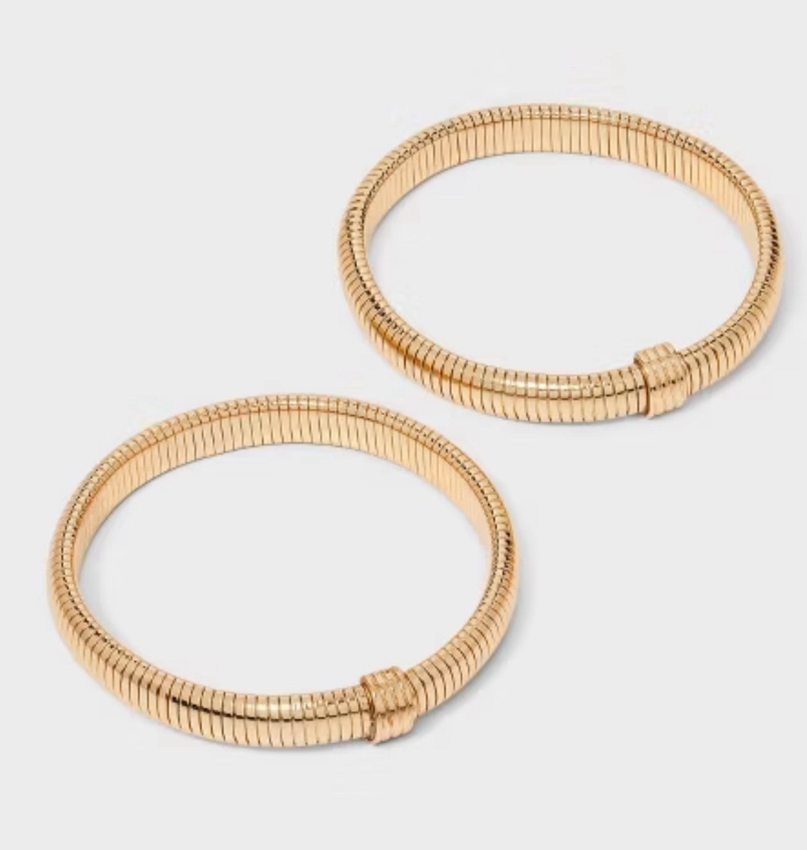 Ribbed Bracelet Set 2pc - A New Day™ Gold 

#LTKFindsUnder50 #LTKGiftGuide #LTKStyleTip