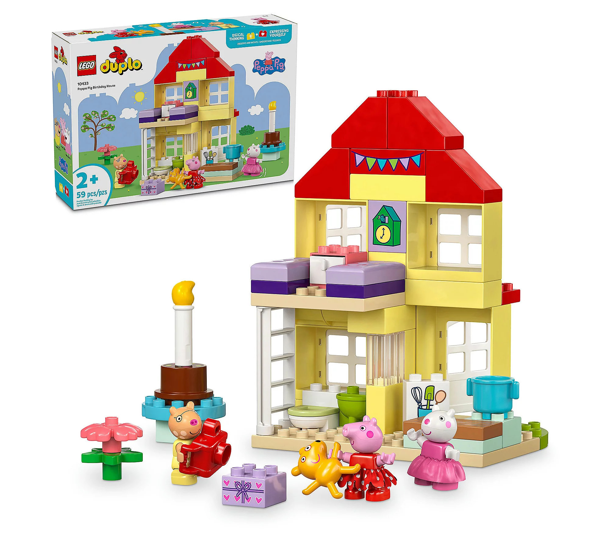 LEGO DUPLO Peppa Pig Birthday House Playset | QVC