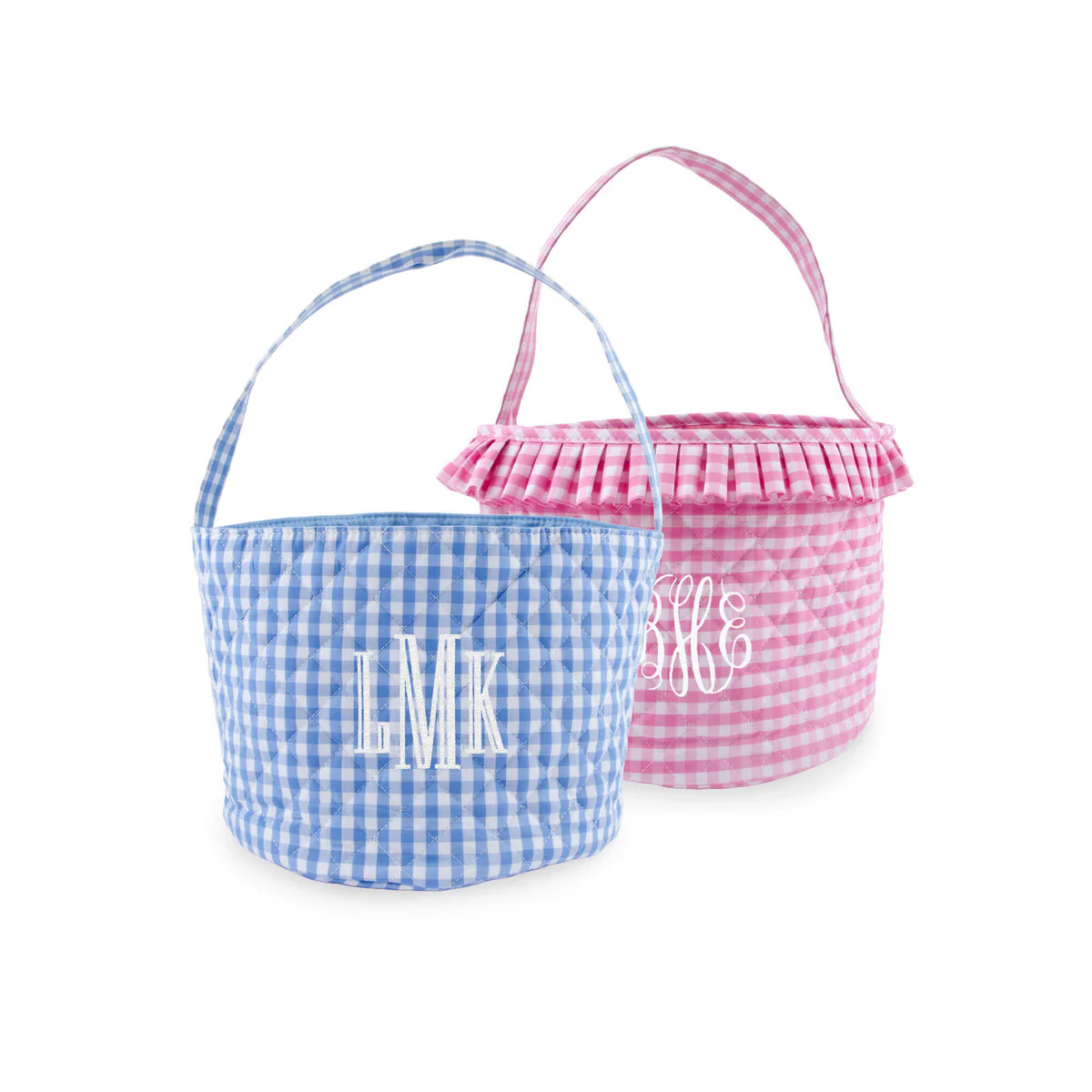 Gingham Quilted Easter Basket | Classic Whimsy