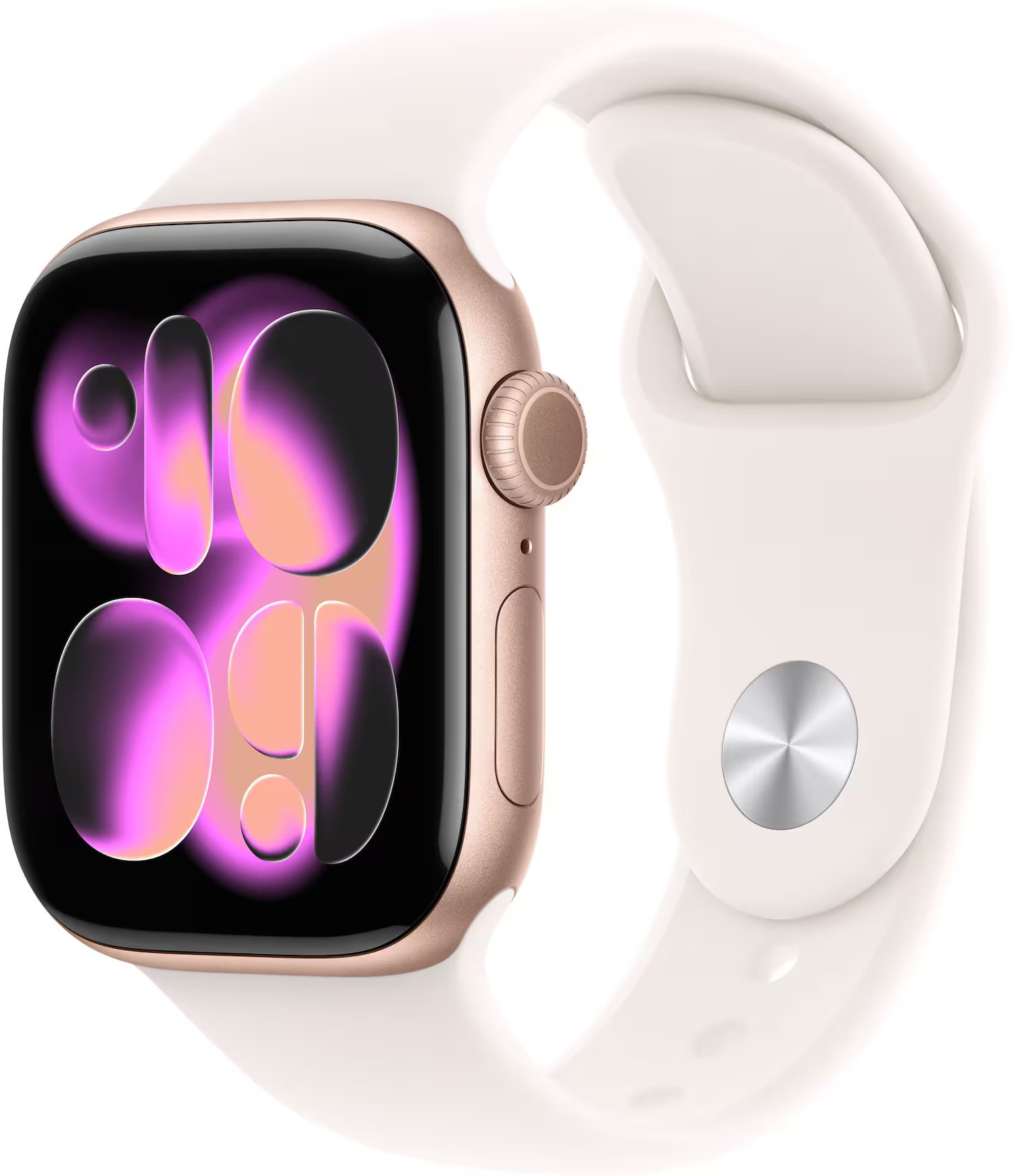 Apple Watch Series 11 (GPS) 42mm Rose Gold Aluminum Case with Light Blush Sport Band - M/L - Rose Gold - (2025) | Best Buy U.S.