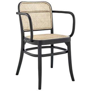 MODWAY Winona Black Wood Dining Chair EEI-4651-BLK - The Home Depot | The Home Depot