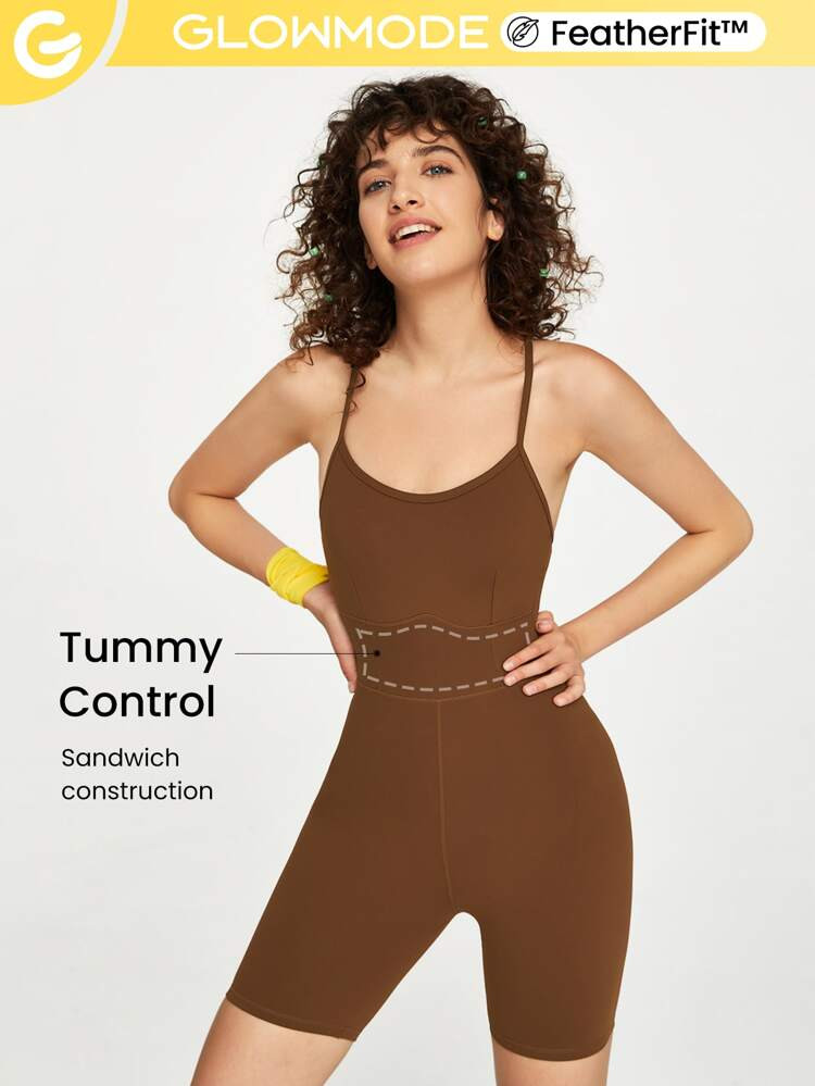GLOWMODE FeatherFit™ Sports Romper | SHEIN