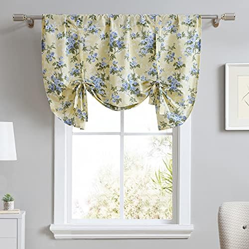 Laura Ashley - Cotton Pole Top Valance, Stylish & Lightweight Window Treatment for Home Decor (Ca... | Amazon (US)