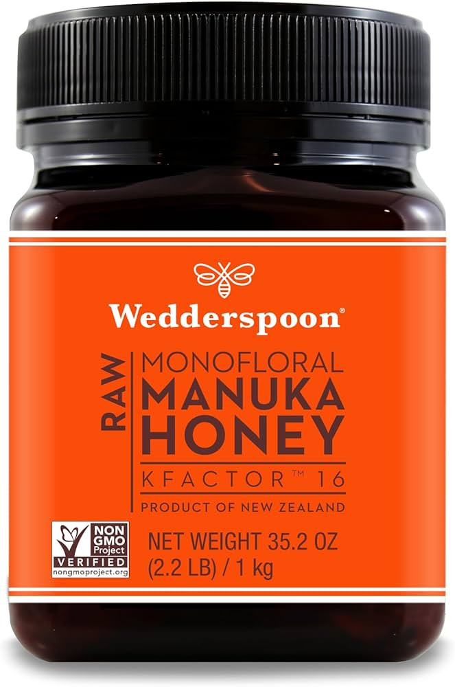 Wedderspoon Raw Premium Manuka Honey, KFactor 16, 35.2 Oz, Unpasteurized, Genuine New Zealand Hon... | Amazon (US)