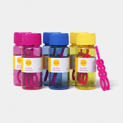 6pk 4oz Bubble Solution Bottles Bubble Toy - Sun Squad™ | Target