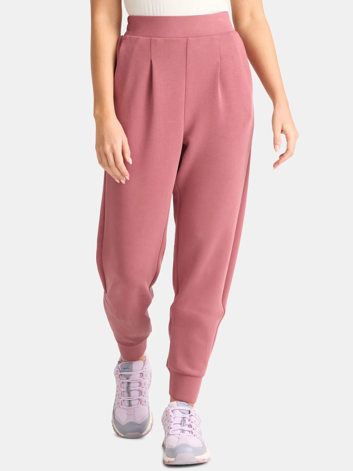 Avia Women's and Women's Plus ScubaKnit Pleat Joggers with Pockets, Size XS-4X | Walmart (US)