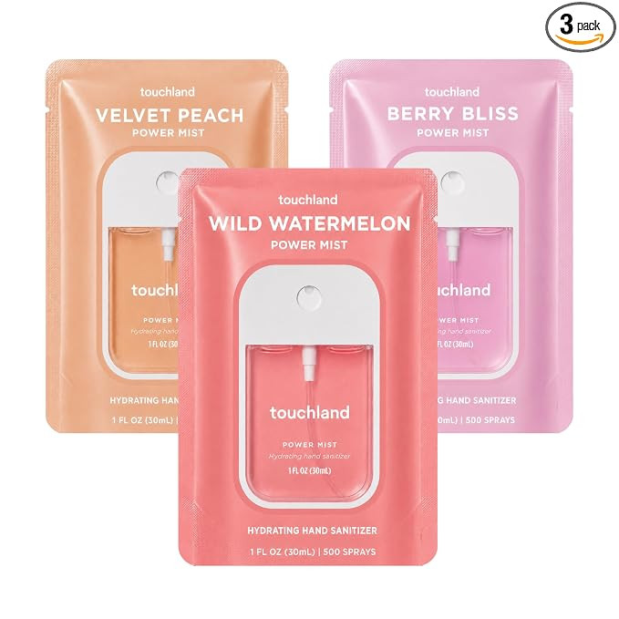 Touchland Hand Sanitizer Spray, Juicy Trio - 3 x 1 FL OZ | Amazon (US)