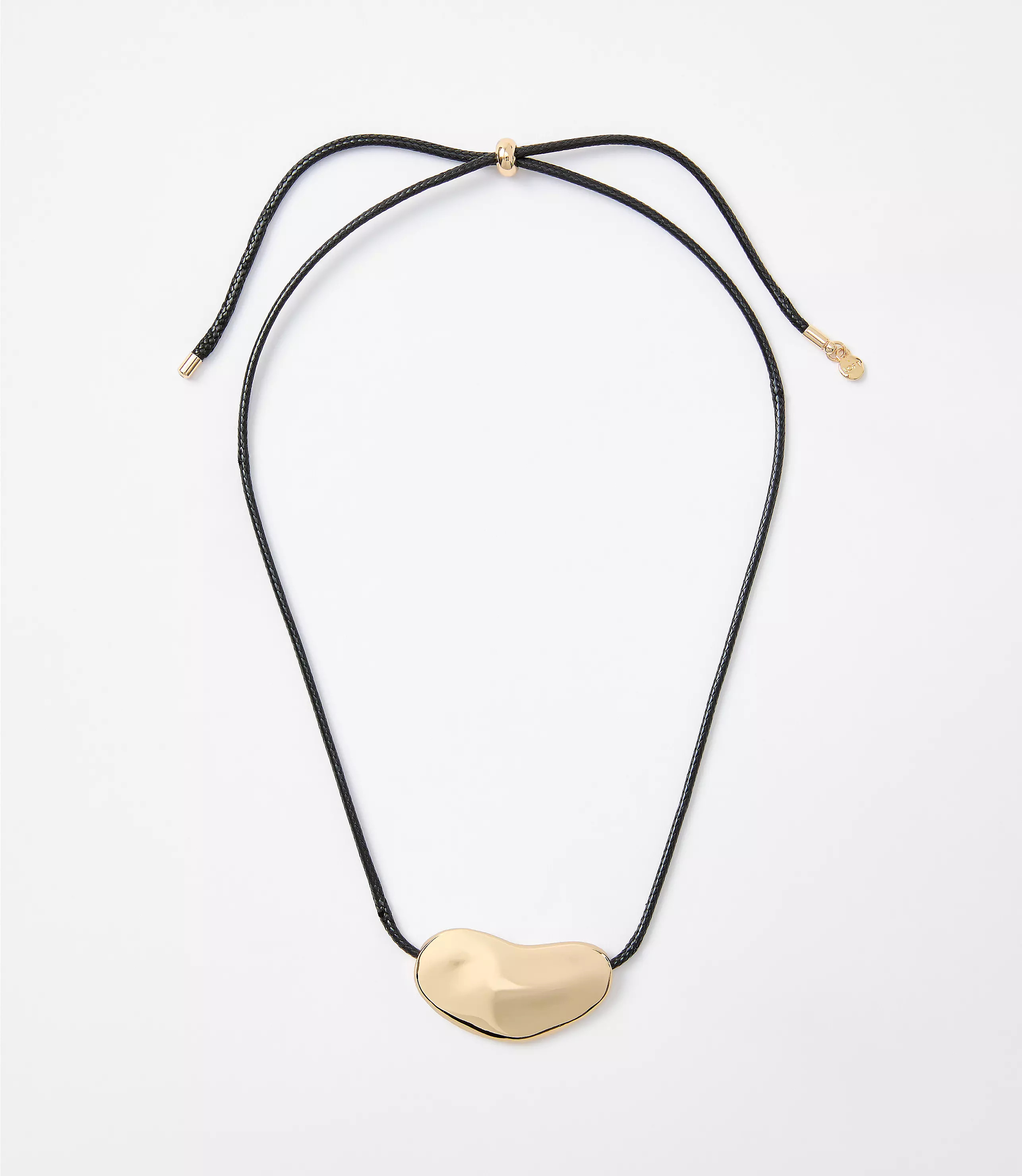 Metal Nugget Pull Tie Necklace | LOFT