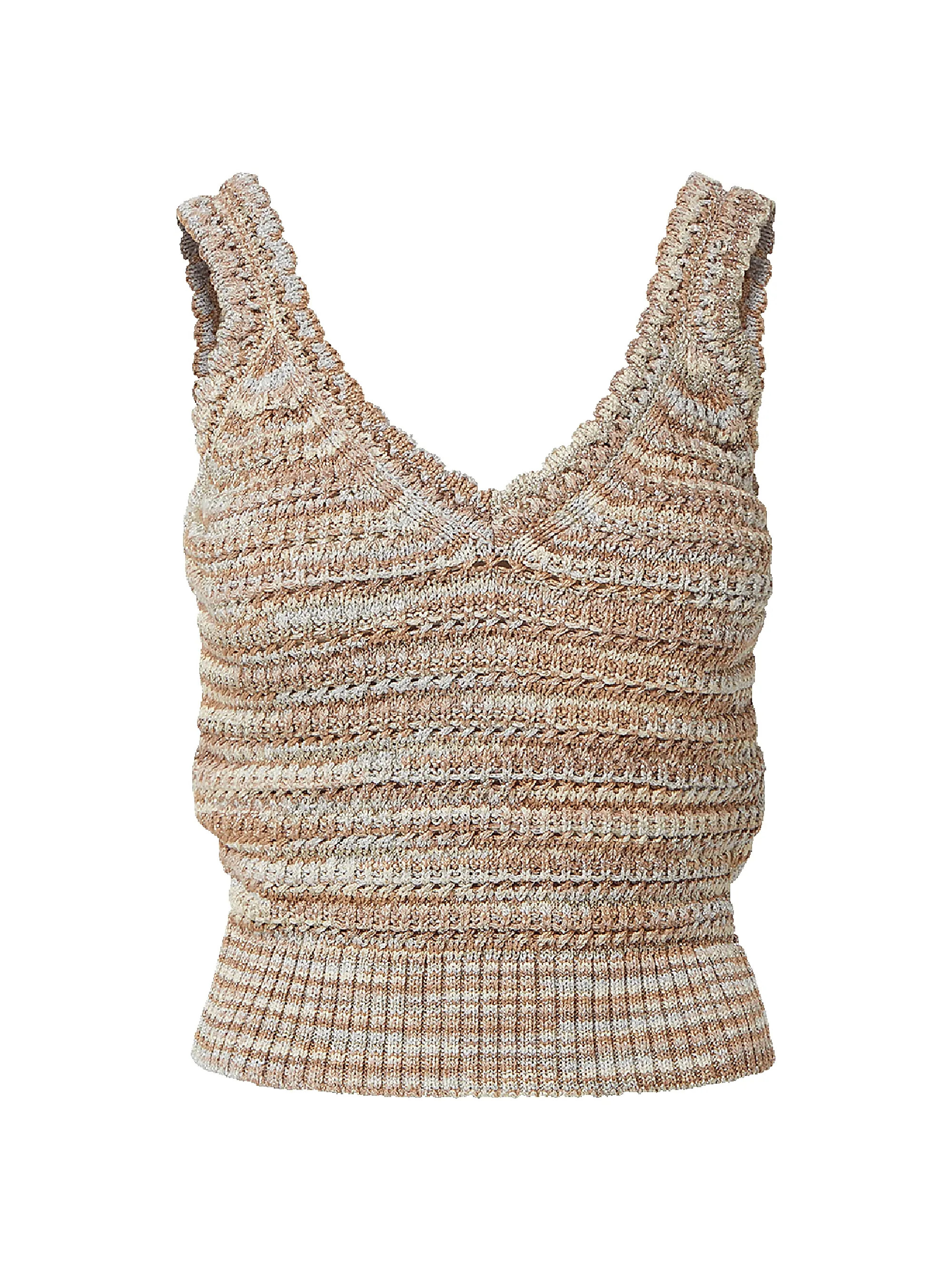 Veronica Beard Selwyn Metallic Knit Tank | Saks Fifth Avenue | Saks Fifth Avenue