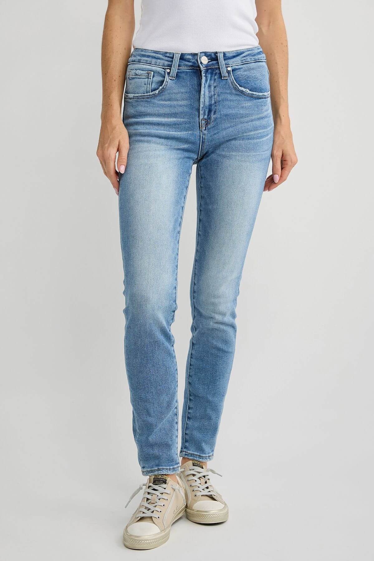 Risen High Rise Skinny Jeans | Social Threads