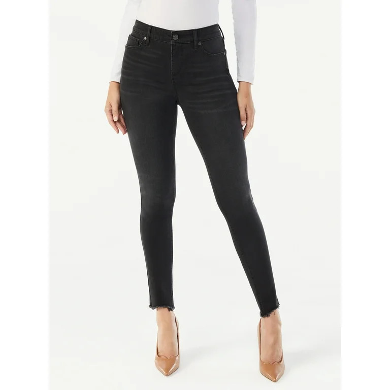 Sofia Jeans by Sofia Vergara Women's Sofia Skinny Ankle Fray Hem and Distressed Jeans - Walmart.c... | Walmart (US)