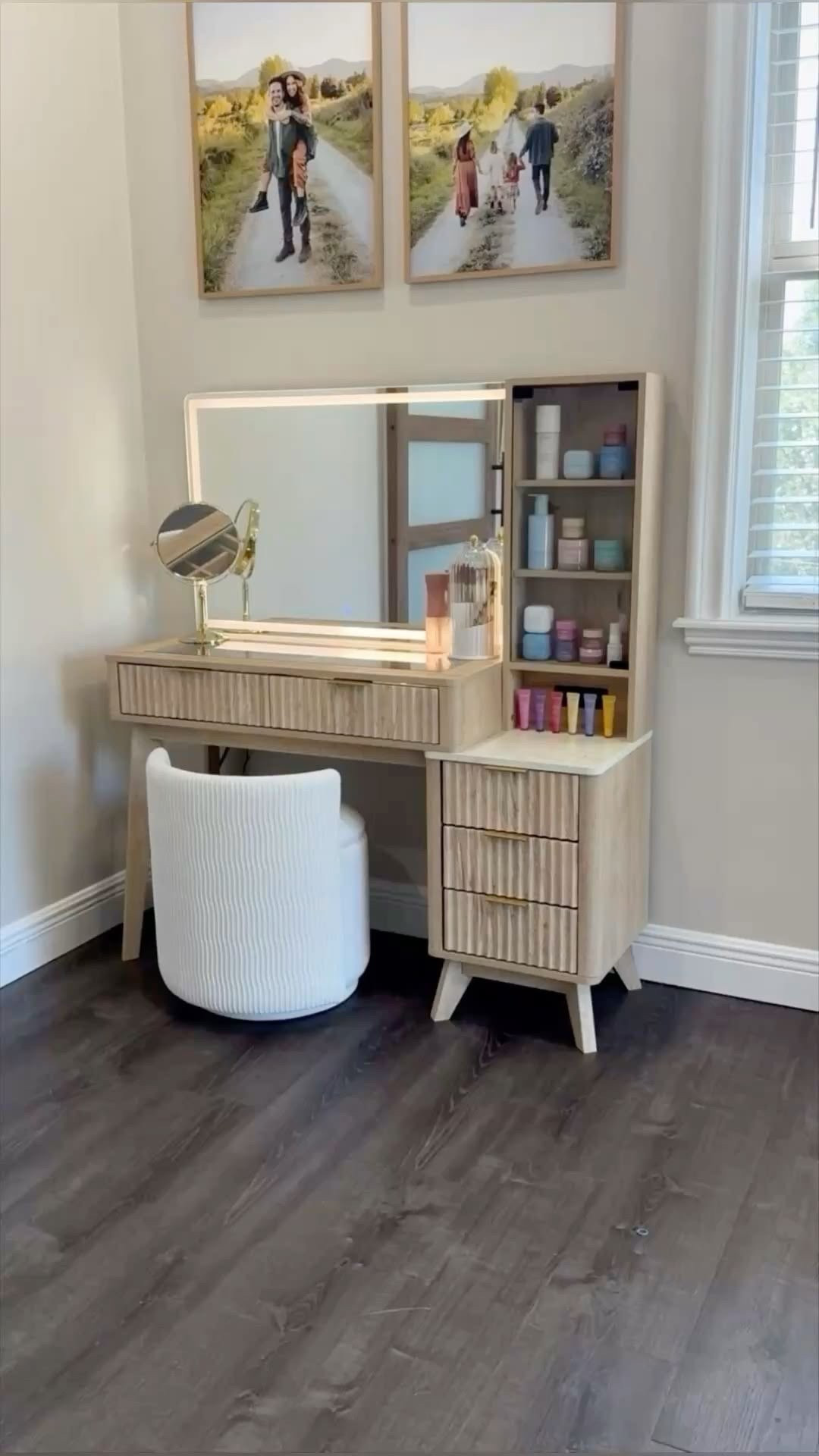 Viral Makeup Beauty Vanity for your bedroom 🤍

#LTKdayinmylife #LTKFestival #LTKBeauty