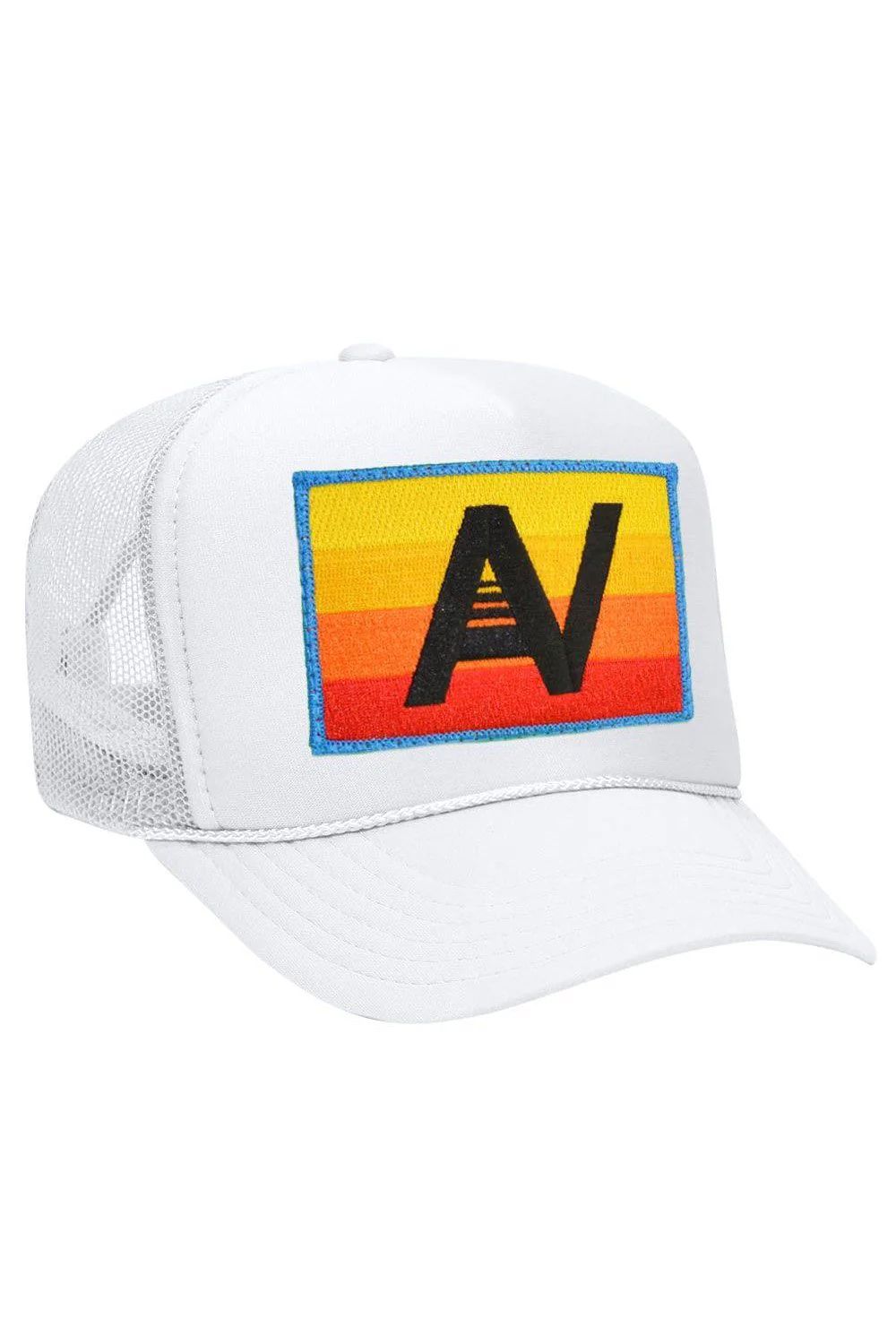 LOGO RAINBOW VINTAGE TRUCKER HAT | Aviator Nation