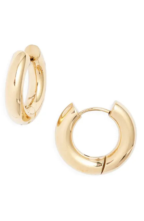 Nordstrom Waterproof Chubby Hoop Earrings in Gold at Nordstrom | Nordstrom