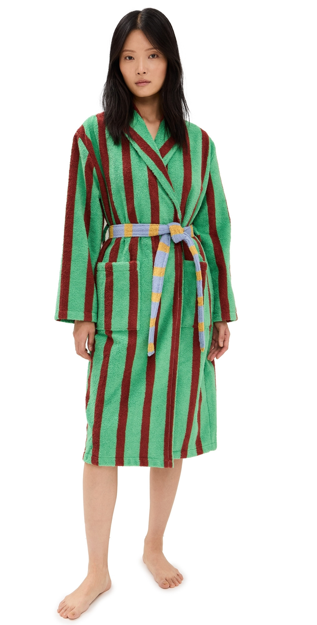 Dusen Dusen Stripe Bathrobe Nicolas Stripe M | Shopbop