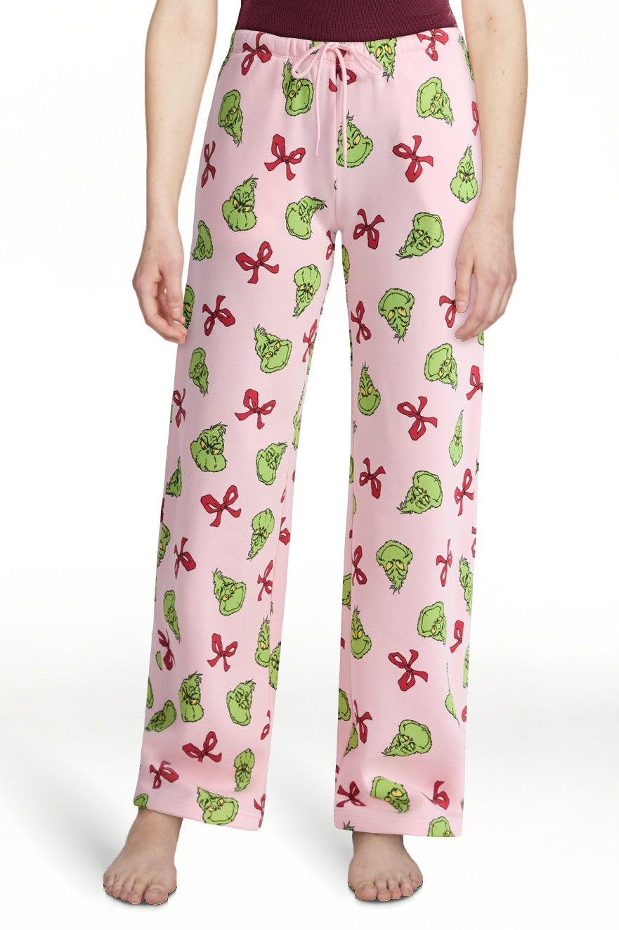 Dr. Seuss The Grinch Women's Graphic Fleece Straight-Leg Joggers, Sizes XXS-XXL | Walmart (US)