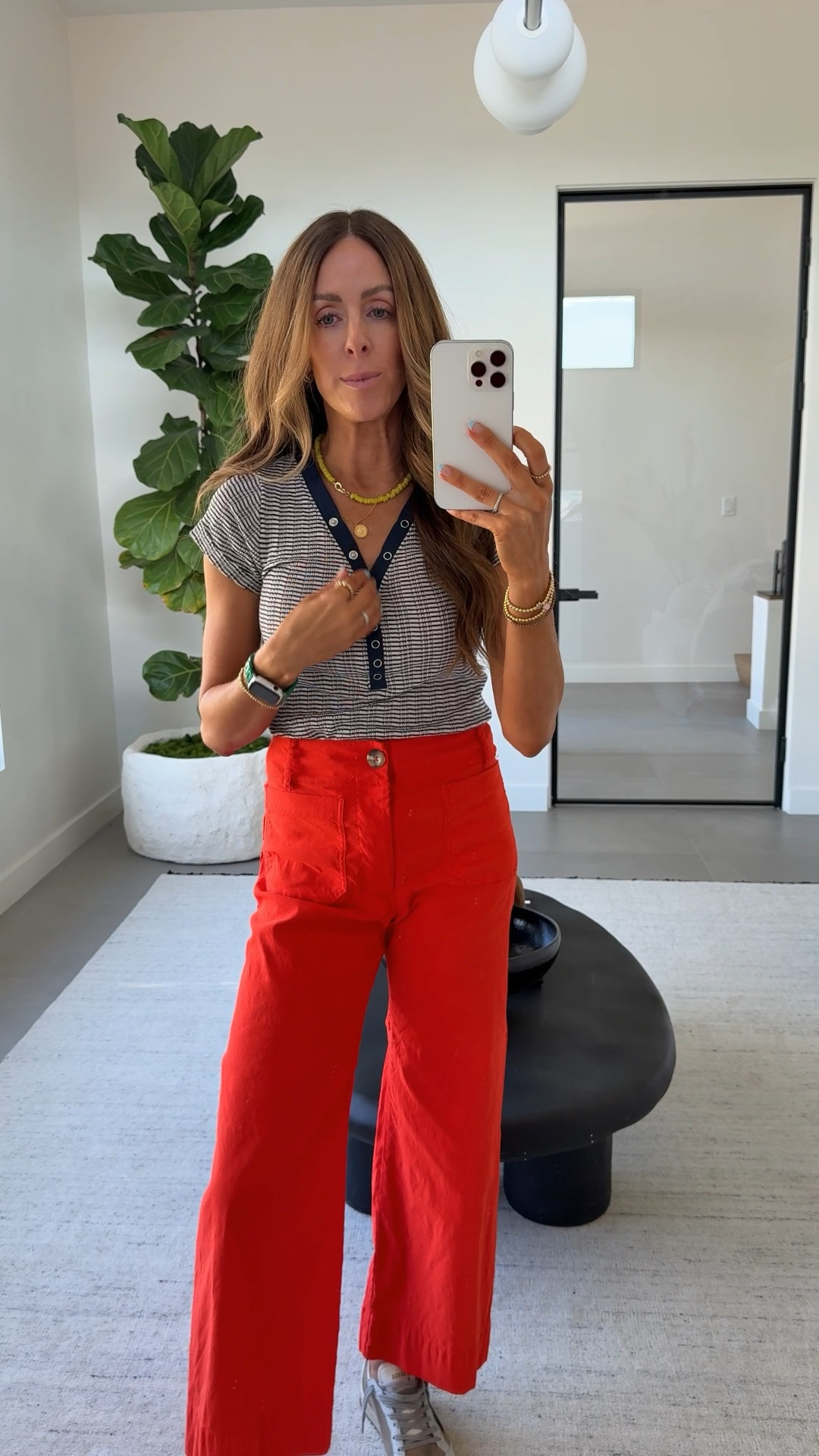 Use code KAILEE20 for 20% off your Anthro order of $100+! Loving this new top, and these pants have been my go-to for years!