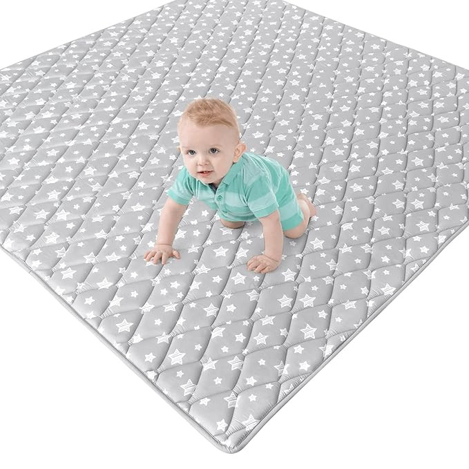 Premium Foam Baby Play Mat 71''x59'', One-Piece Crawling Mat Non Slip Cushioned Baby Mats for Pla... | Amazon (US)