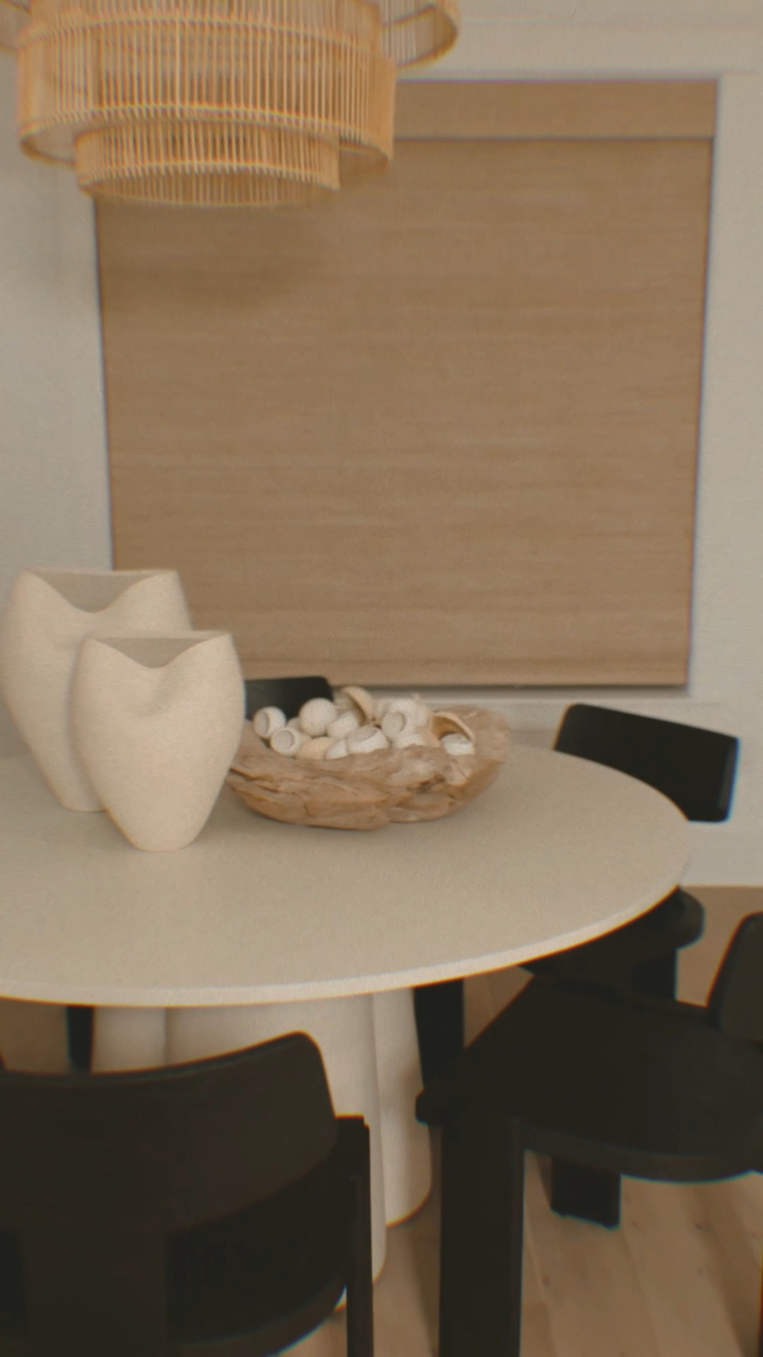 dining table & chairs // natural pendant 

#LTKHome