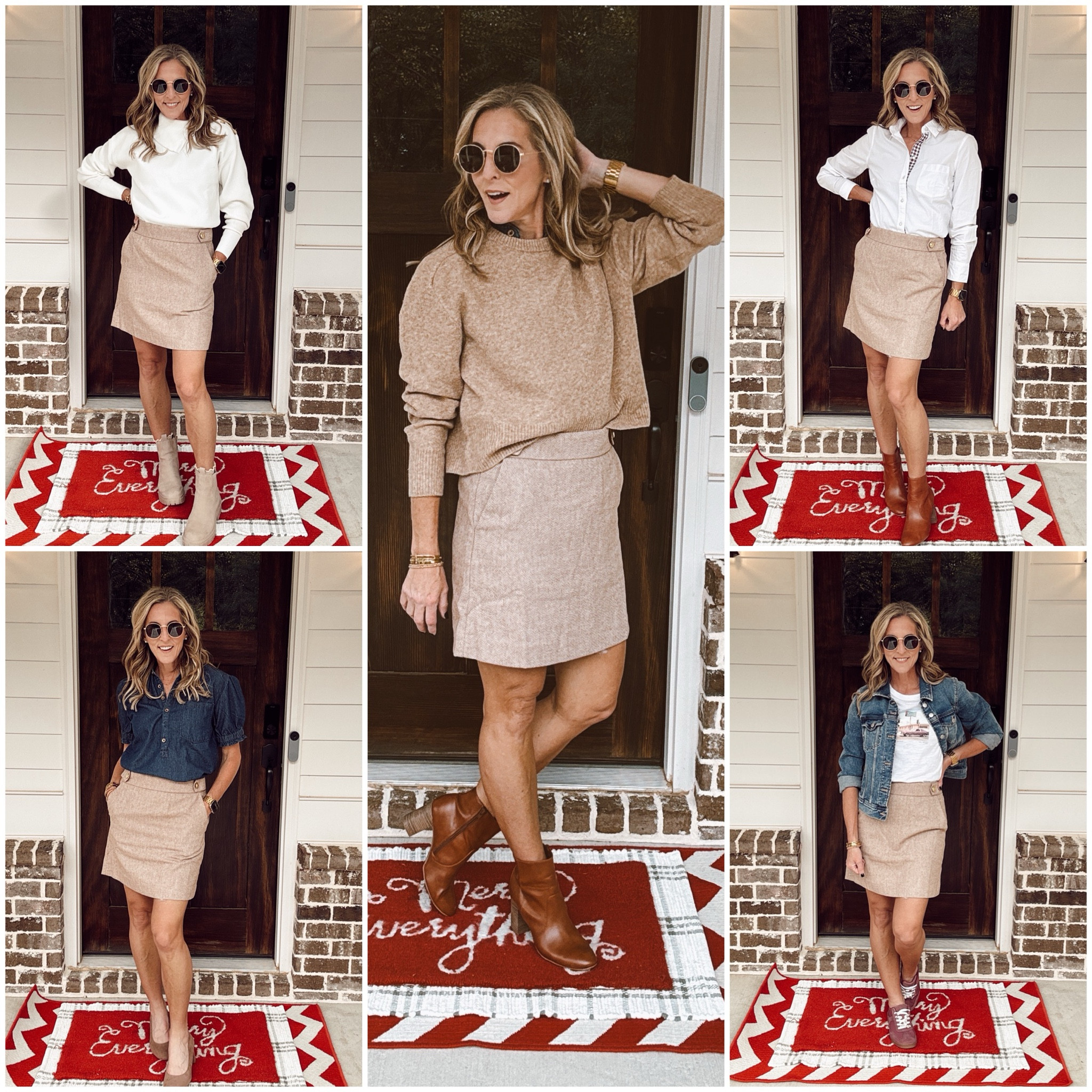 J.Crew factory 40% off everything plus an extra 30% off when you spend over $125. This neutral skirt looks great way that you style it. It is so versatile and can be dressed up or down with any of your favorite tops or shoes- outfit repeater  

#LTKOver40 #LTKSeasonal #LTKHoliday

#LTKOver40 #LTKHoliday #LTKSeasonal

#LTKVideo #LTKStyleTip #LTKFindsUnder50