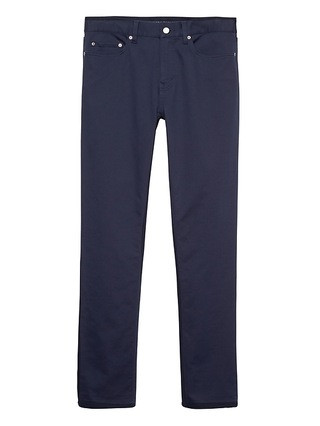 Banana Republic Mens Slim Traveler Pant Navy Size 26W | Banana Republic US