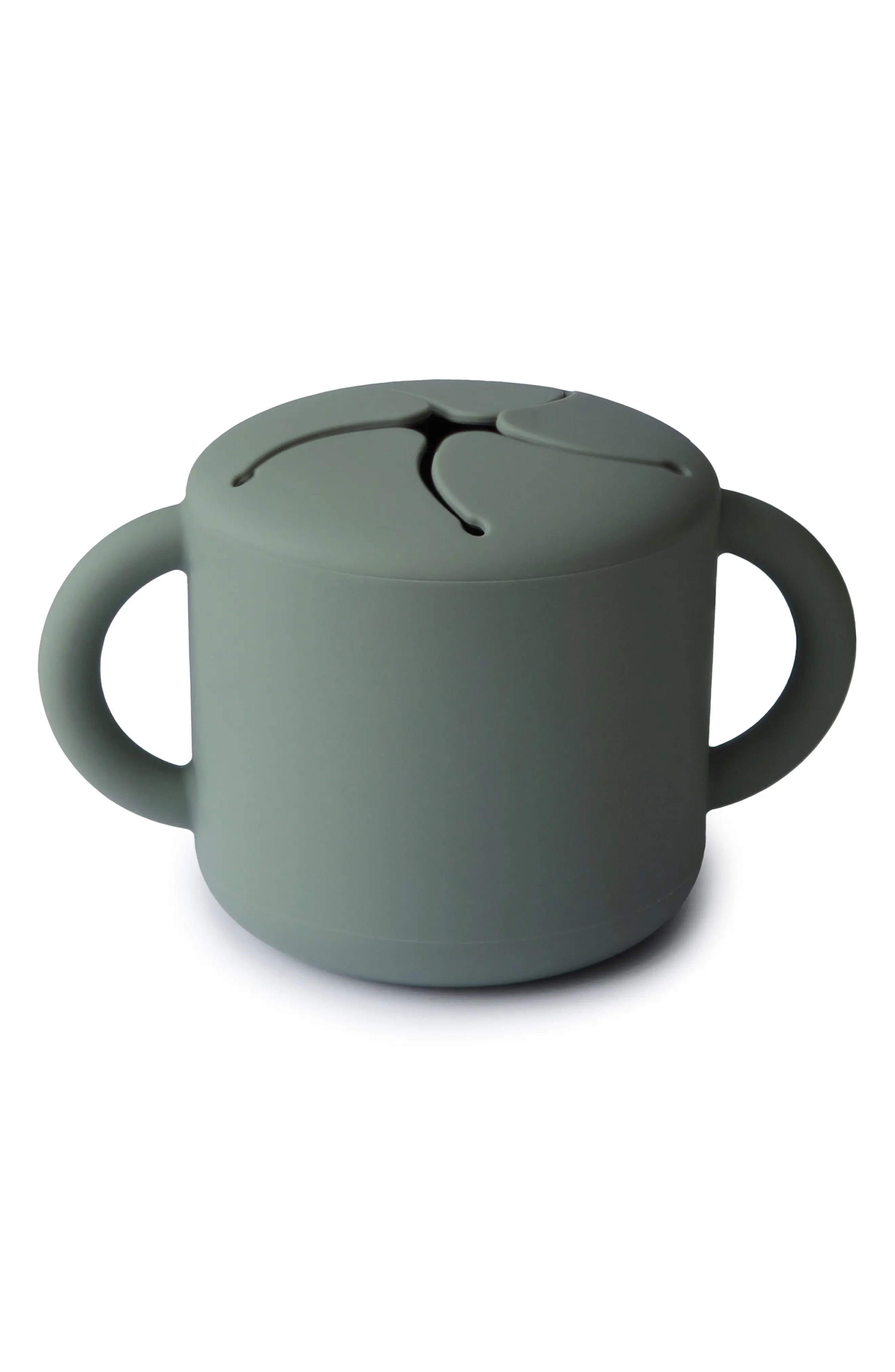 Mushie Silicone Snack Cup in Dried Thyme at Nordstrom | Nordstrom