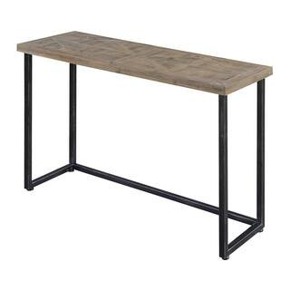 Convenience Concepts Laredo 43 in. Natural/Black Standard Rectangle Wood Console Table U12-122 - ... | The Home Depot