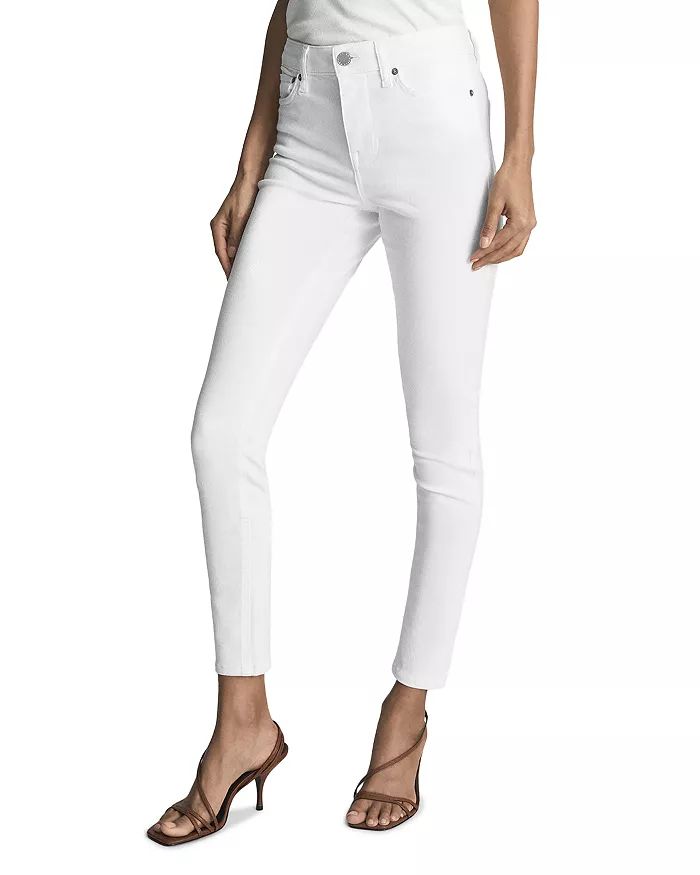 Lux Mid Rise Skinny Jeans in White | Bloomingdale's (US)