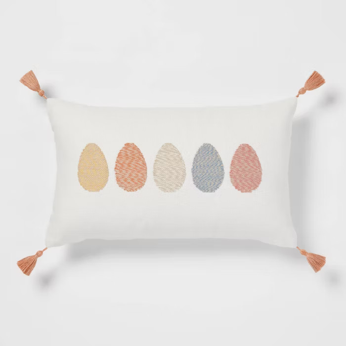 Egg Lumbar Throw Pillow Cream - Threshold™ | Target