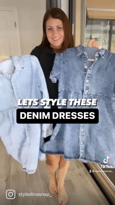 Denim Dress Styling | Amazon Fashion | Fall Finds

#LTKstyletip #LTKSeasonal